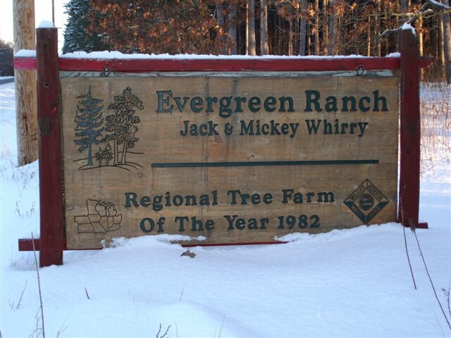 Evergreen Ranch Sign
